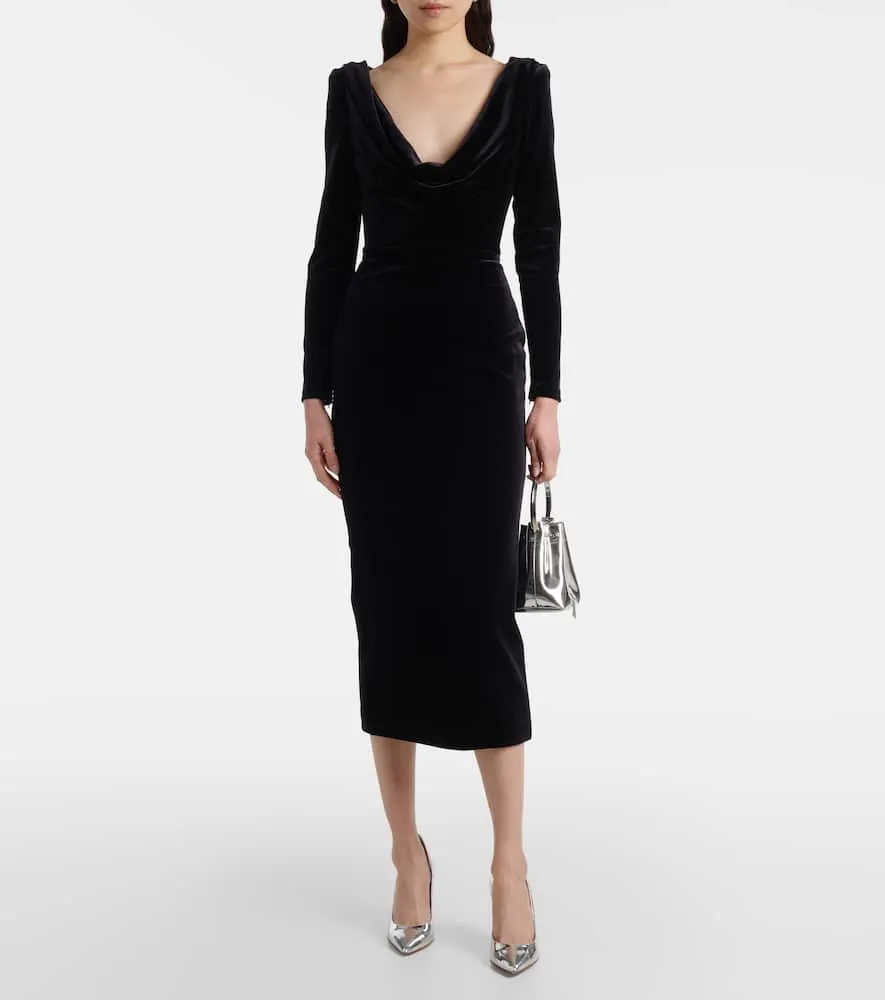 Alex Perry Velvet corset dress