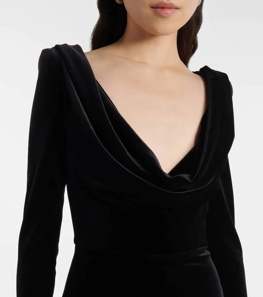 Alex Perry Velvet corset dress