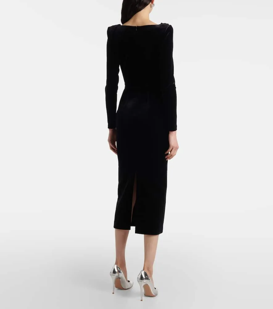 Alex Perry Velvet corset dress
