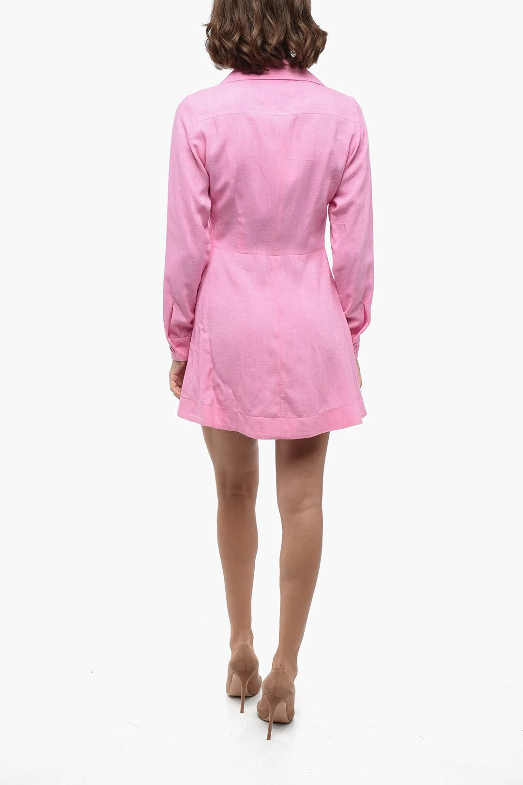 Ami Alexandre Mattiussi A-Line Dress with Maxi Buttoms
