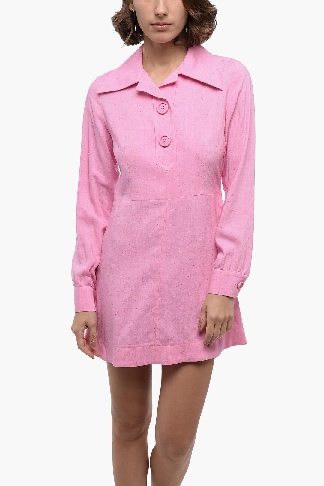 Ami Alexandre Mattiussi A-Line Dress with Maxi Buttoms