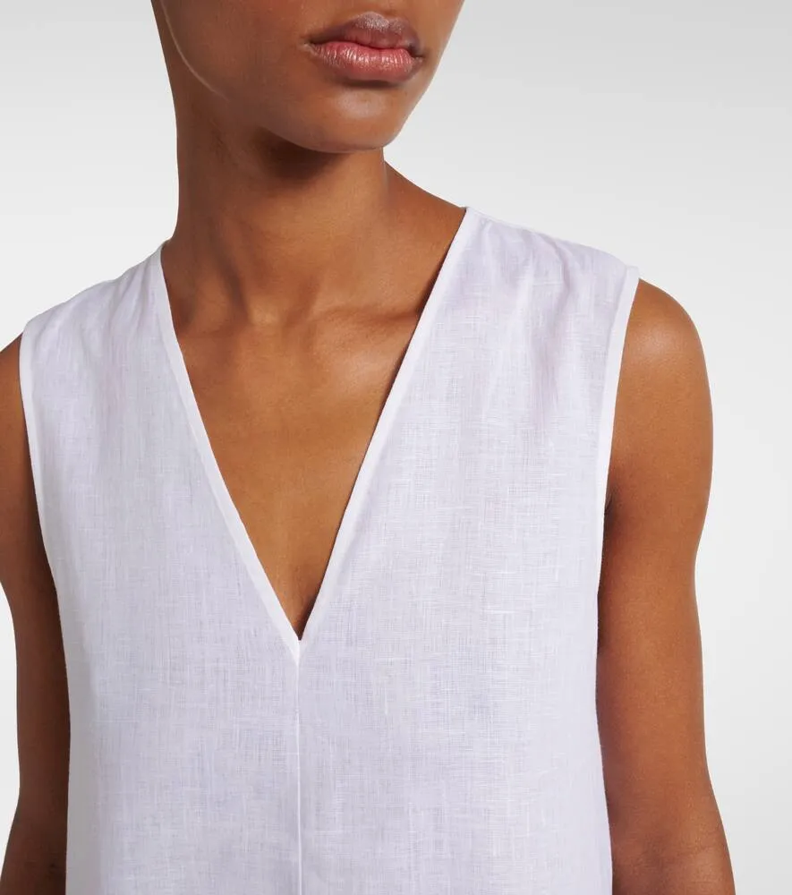 Asceno Nisha linen midi dress