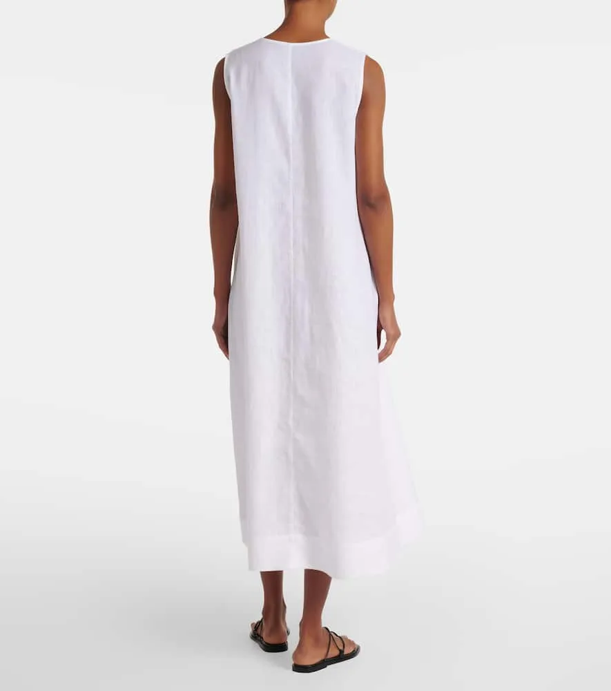 Asceno Nisha linen midi dress