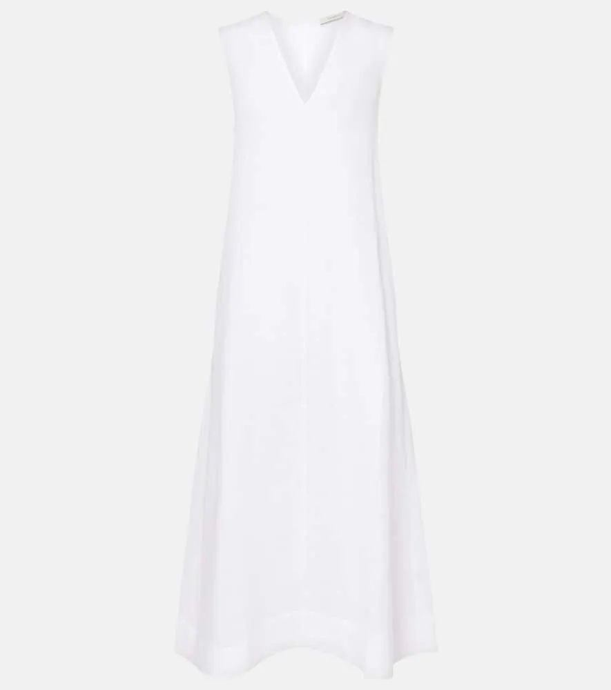 Asceno Nisha linen midi dress