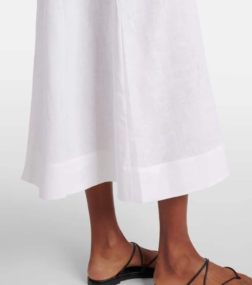 Asceno Nisha linen midi dress
