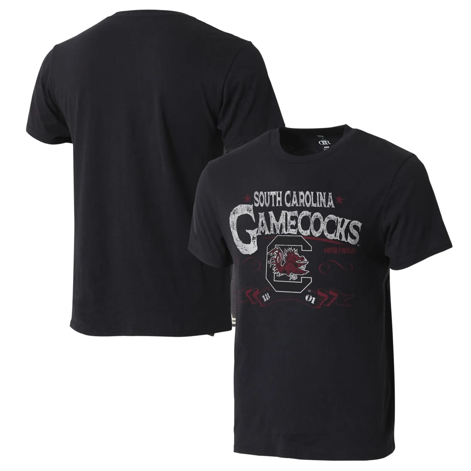 BLACK SOUTH CAROLINA GAMECOCKS DARIUS RUCKER DISTRESSED TEE