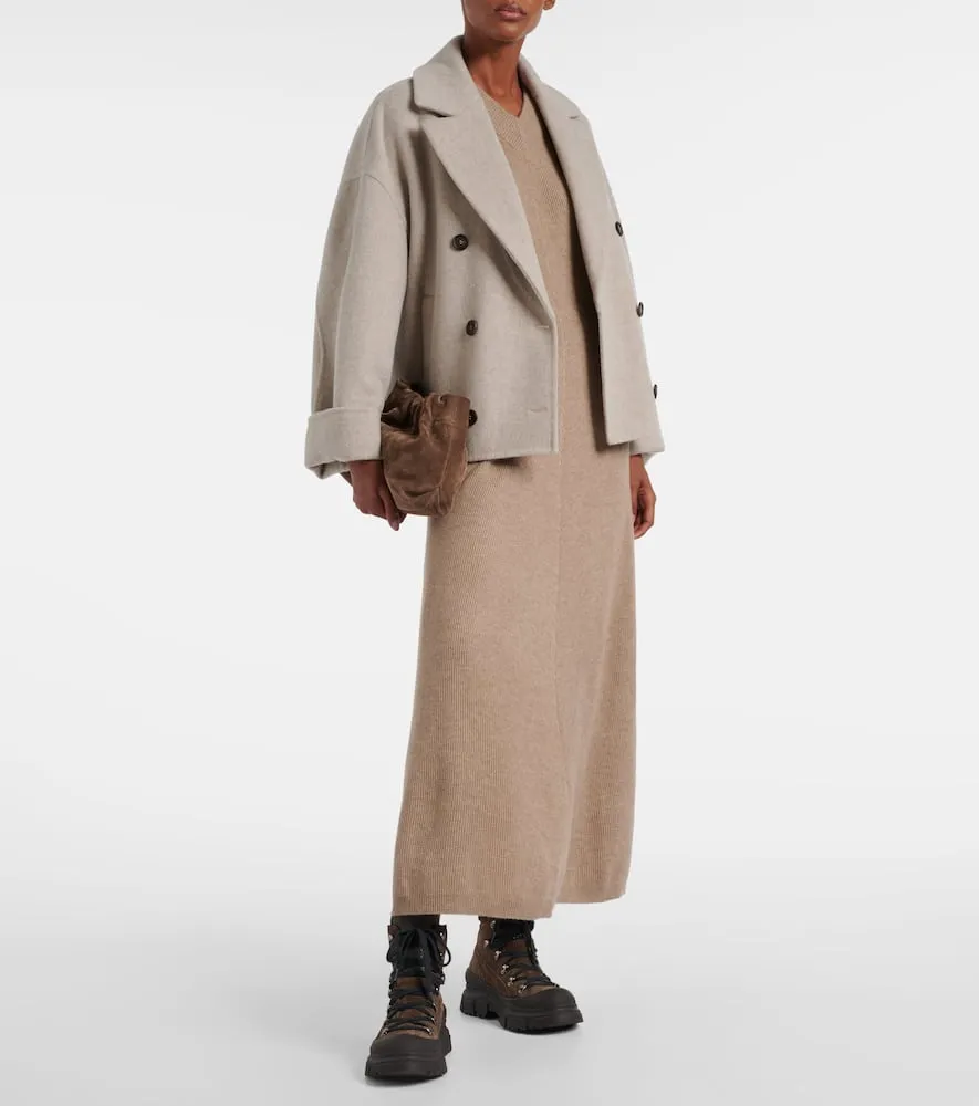 Brunello Cucinelli Knitted cashmere midi dress