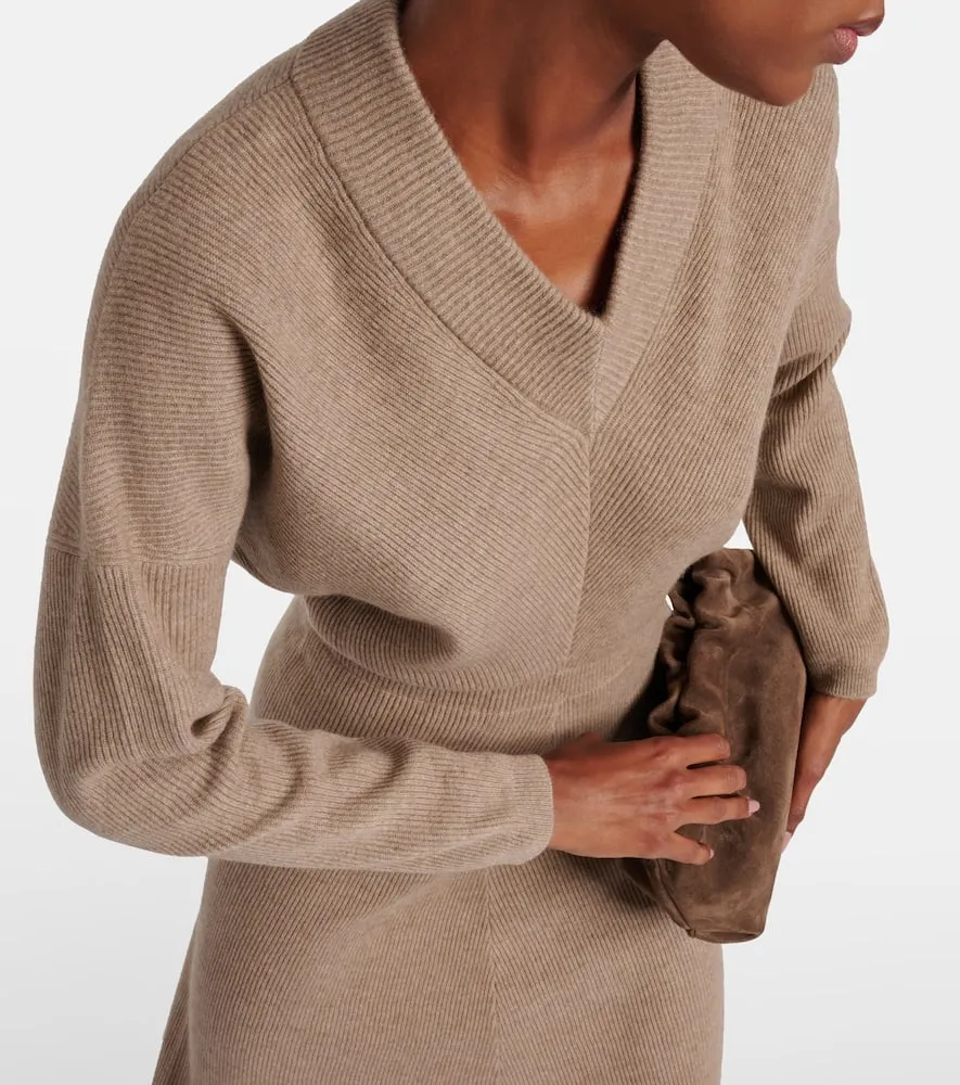 Brunello Cucinelli Knitted cashmere midi dress
