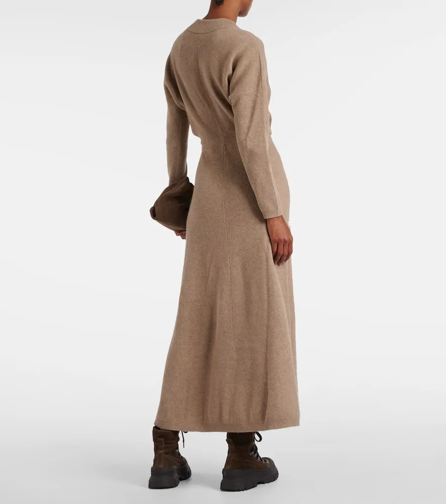 Brunello Cucinelli Knitted cashmere midi dress