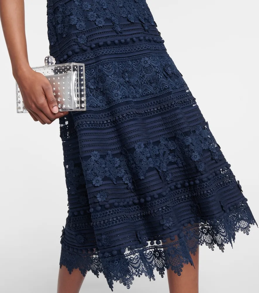 Carolina Herrera Embroidered midi dress
