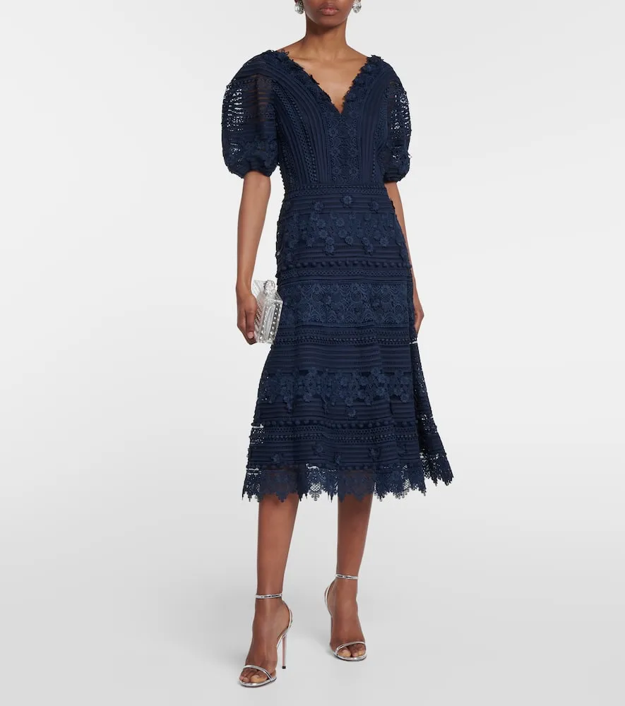 Carolina Herrera Embroidered midi dress