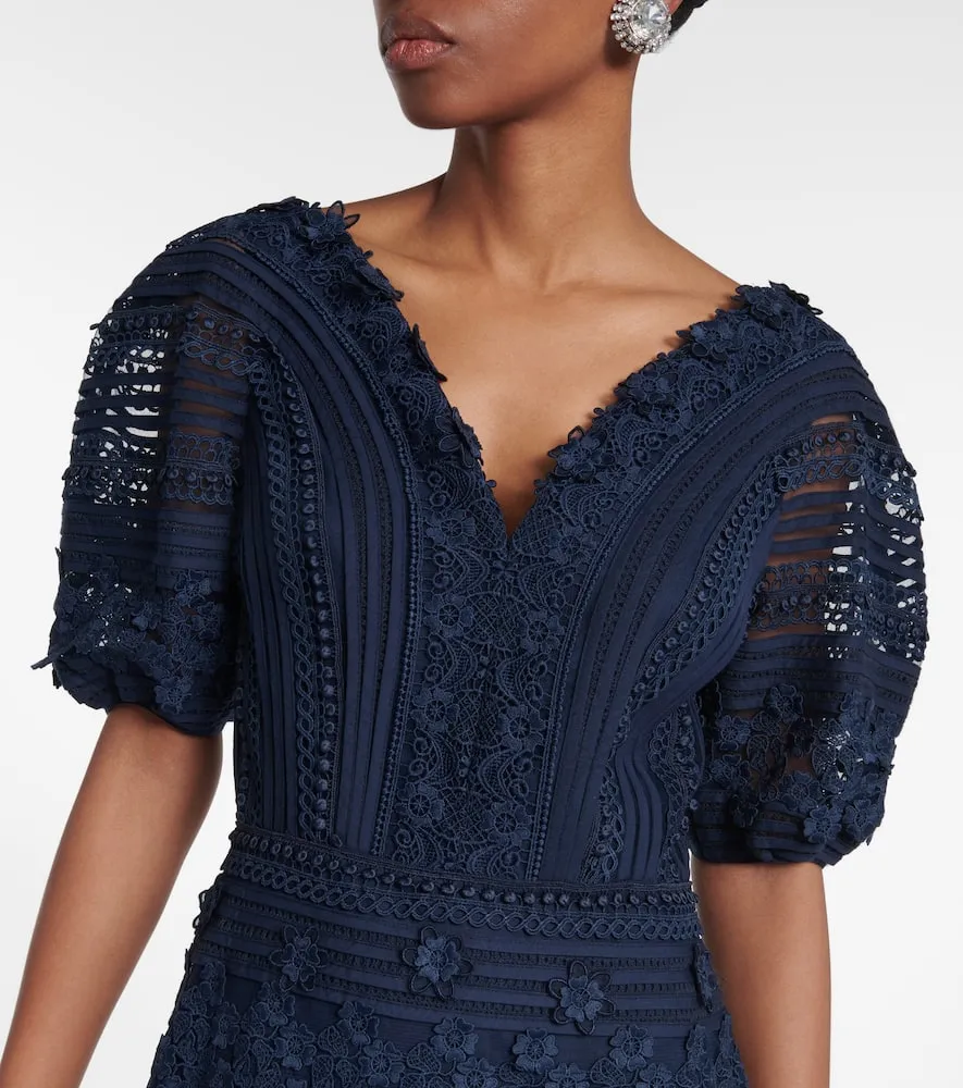 Carolina Herrera Embroidered midi dress