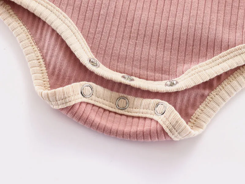 Classic Ribbed Baby Onesie | Pink