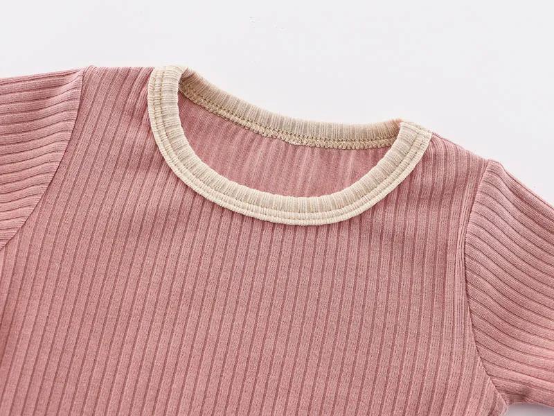 Classic Ribbed Baby Onesie | Pink