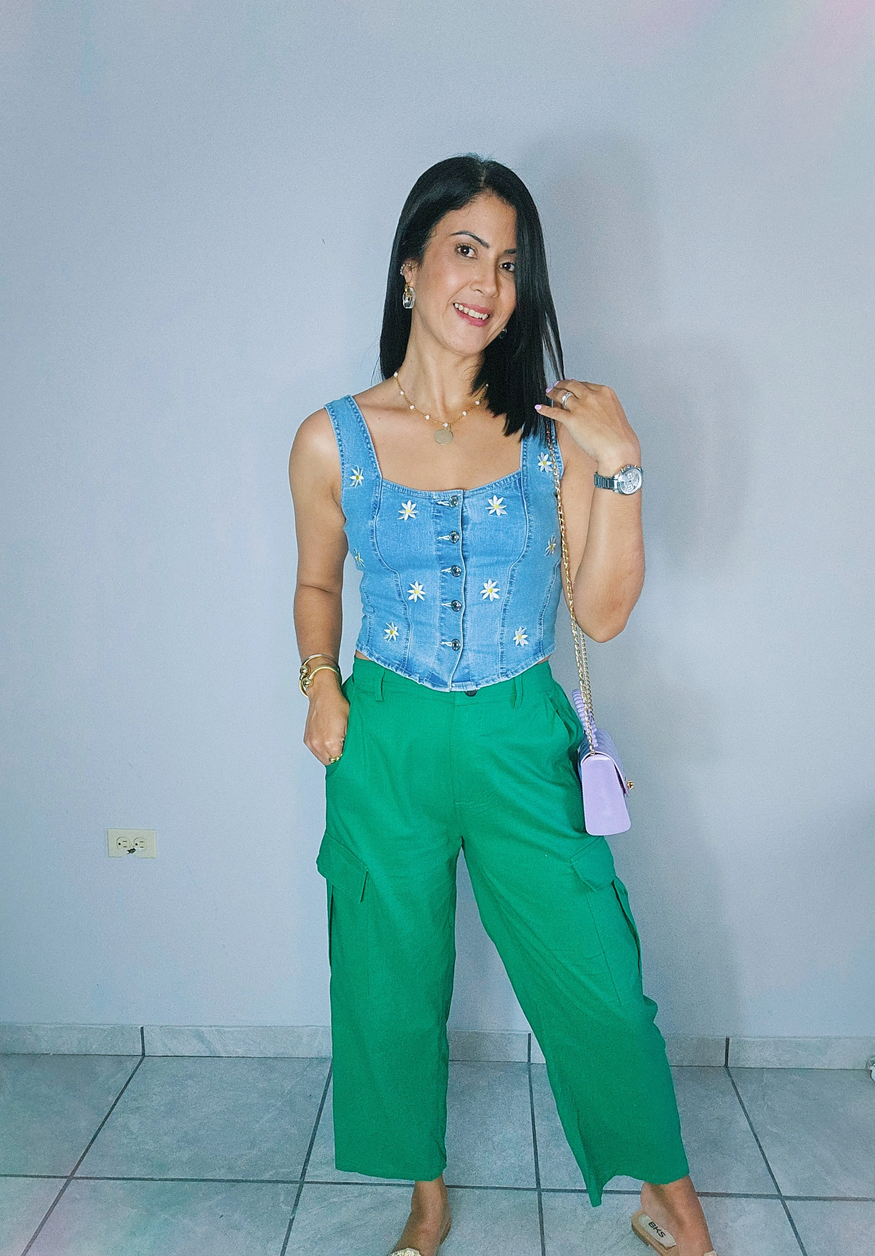 Daisy Denim Vest