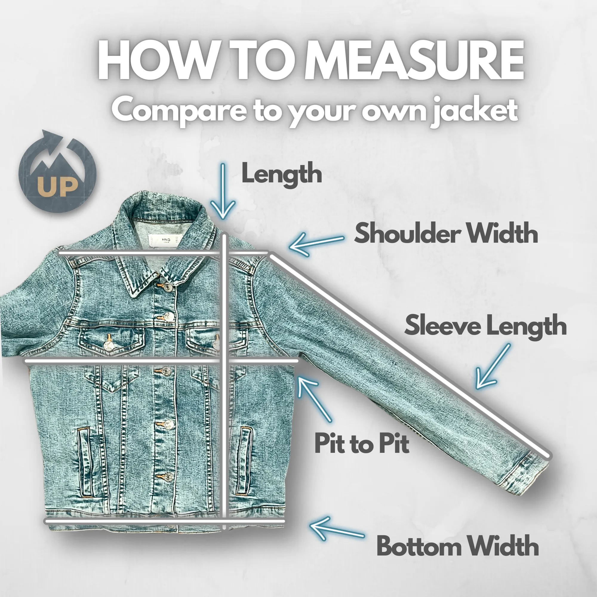 Denim Vest Embroidery- Medium