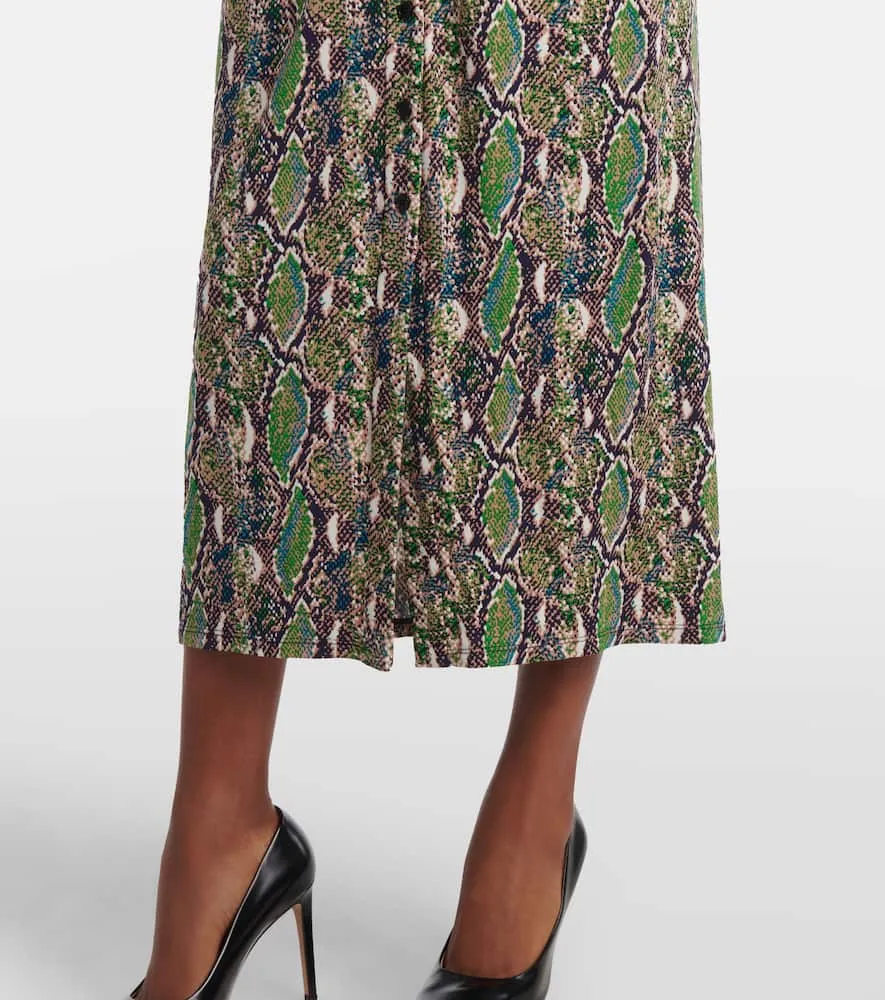 Diane von Furstenberg Zoey printed jersey midi dress