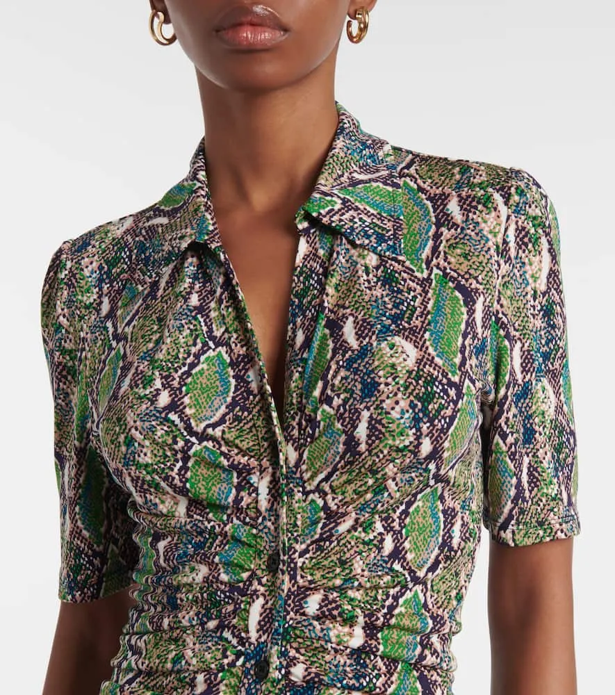 Diane von Furstenberg Zoey printed jersey midi dress