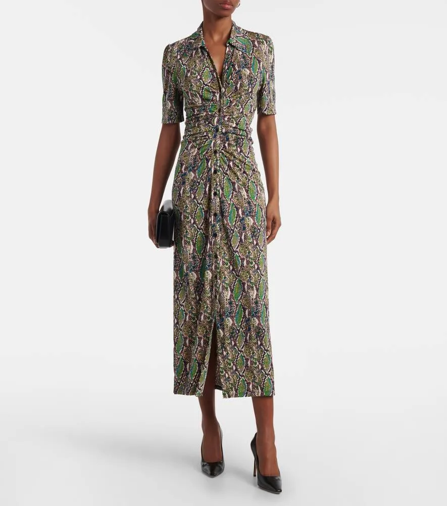 Diane von Furstenberg Zoey printed jersey midi dress