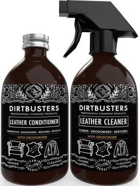 Dirtbusters Leather Deodoriser Clean & Condition Kit (x2 500ml)