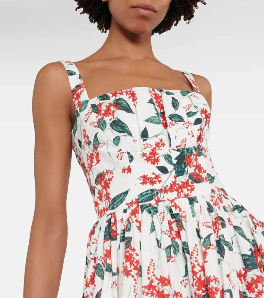 Emilia Wickstead Terry pleated cotton midi dress