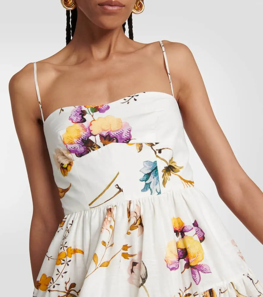 Erdem Abelia floral cotton and silk voile midi dress