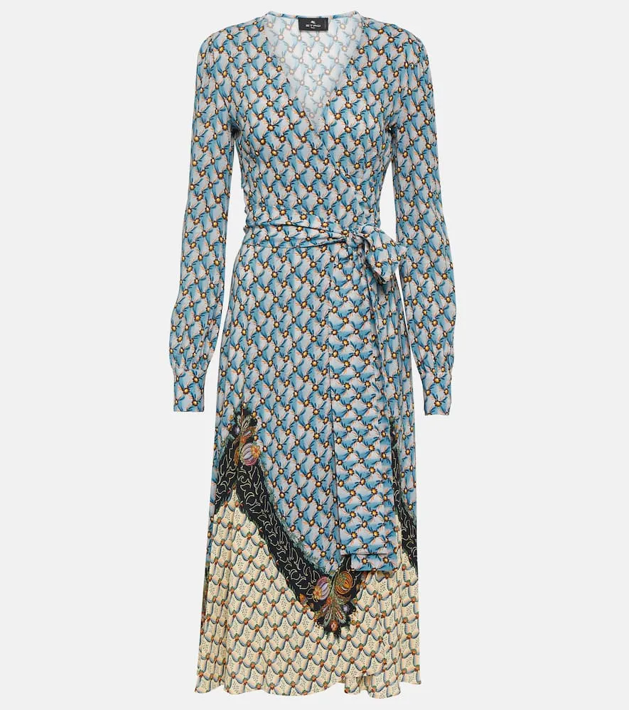 Etro Floral sabl√É¬© midi dress
