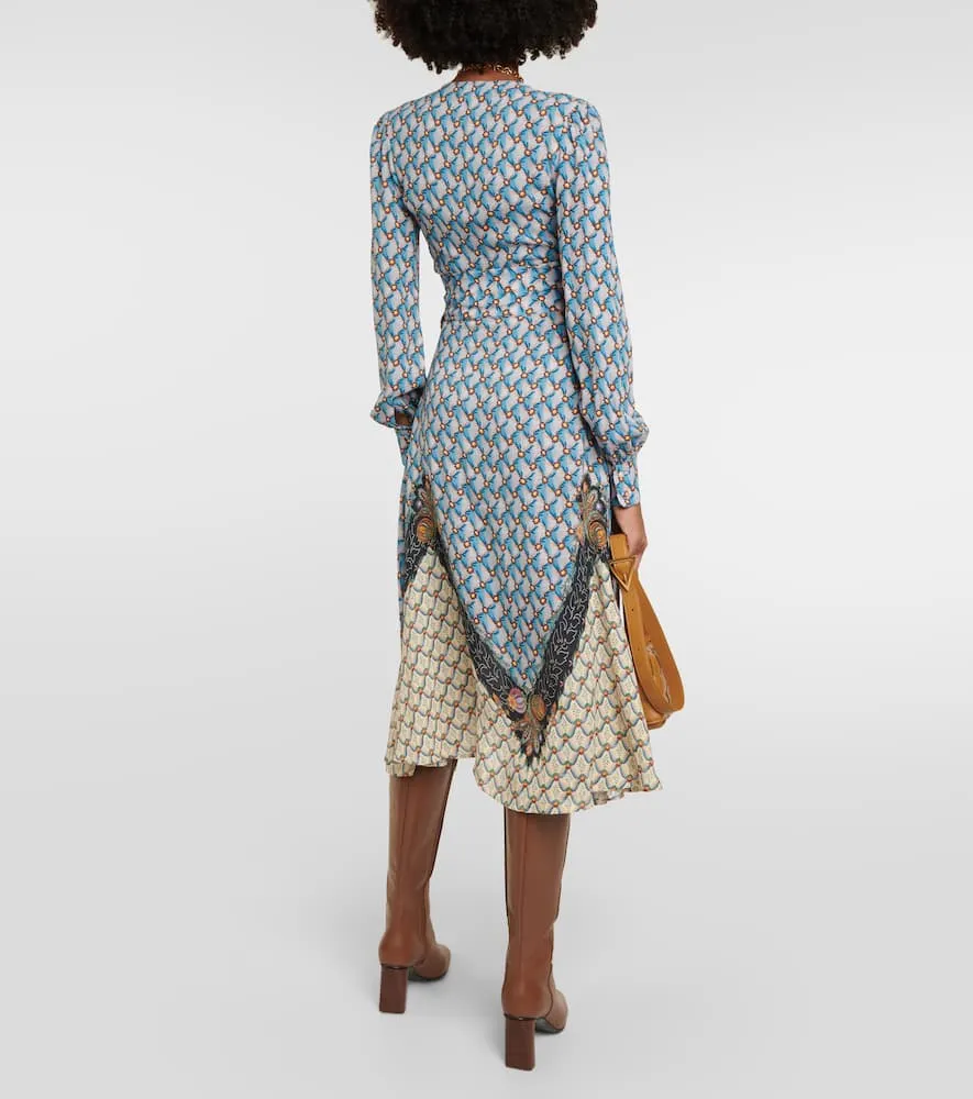 Etro Floral sabl√É¬© midi dress