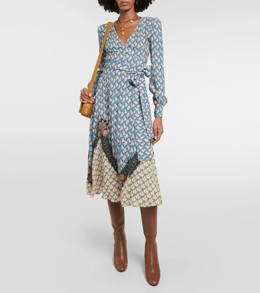 Etro Floral sabl√É¬© midi dress