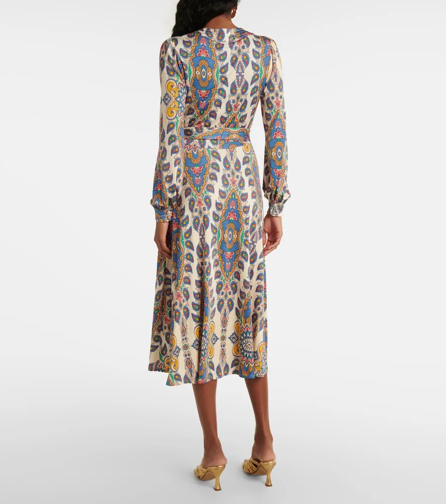 Etro Printed midi dress