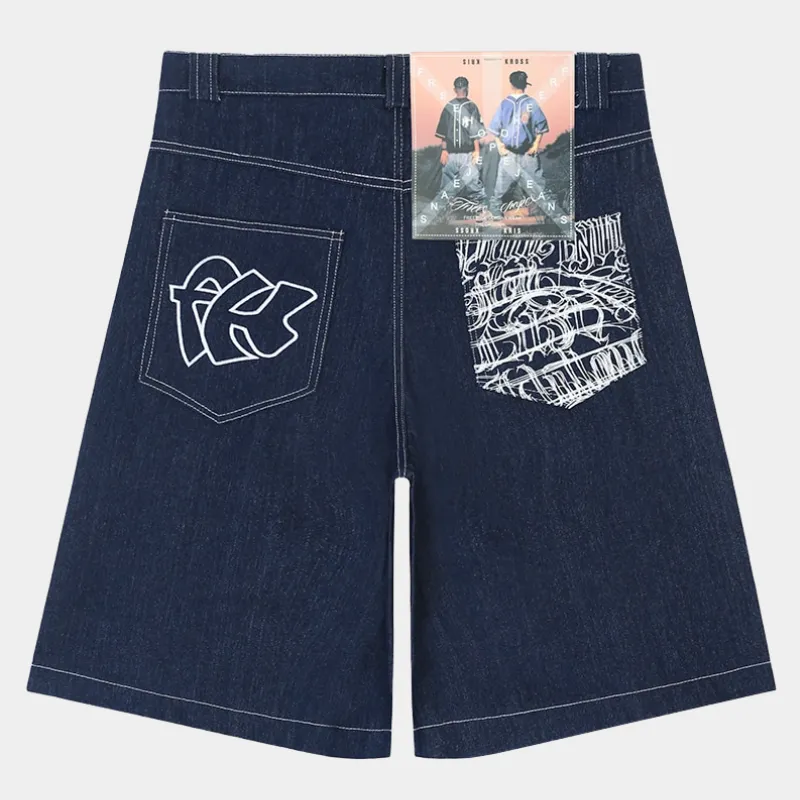 FK | Hip-Hop Oversized Denim Jorts