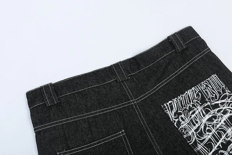 FK | Hip-Hop Oversized Denim Jorts