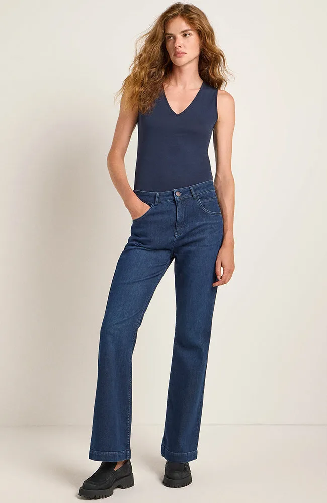 Flared jeans dark blue