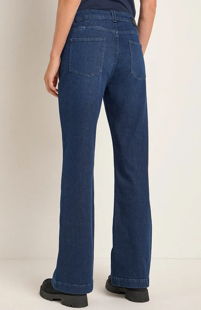Flared jeans dark blue