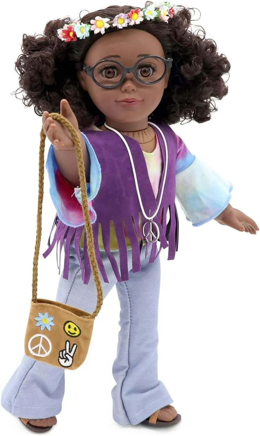 Flower Child Outfit for 18 inch Dolls
