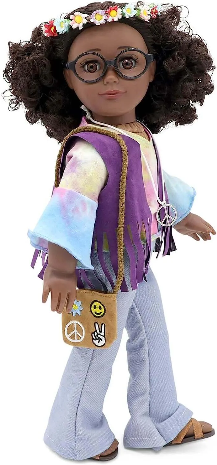 Flower Child Outfit for 18 inch Dolls