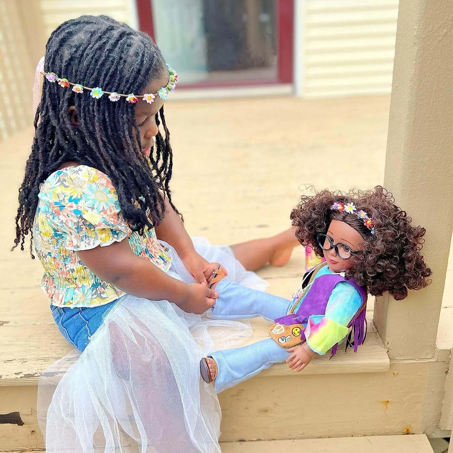 Flower Child Outfit for 18 inch Dolls