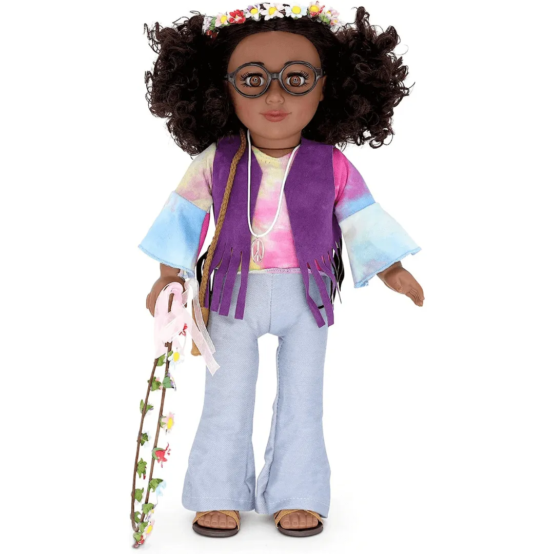 Flower Child Outfit for 18 inch Dolls