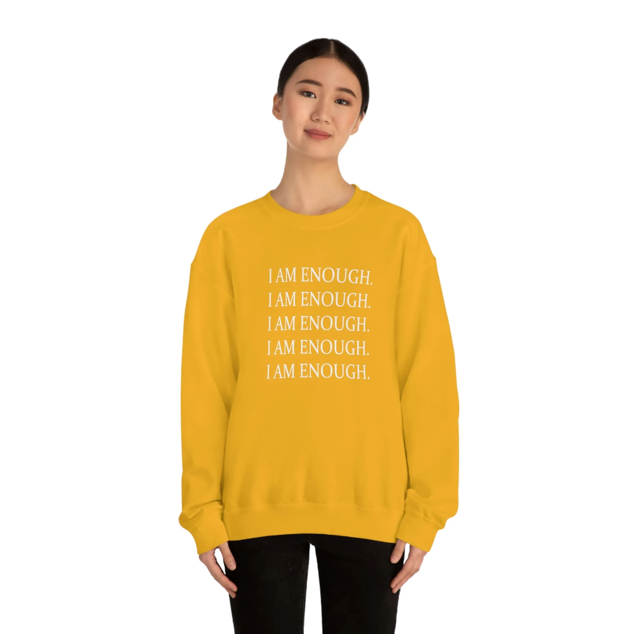 FYD Unisex Sweatshirt I am enough graphic print