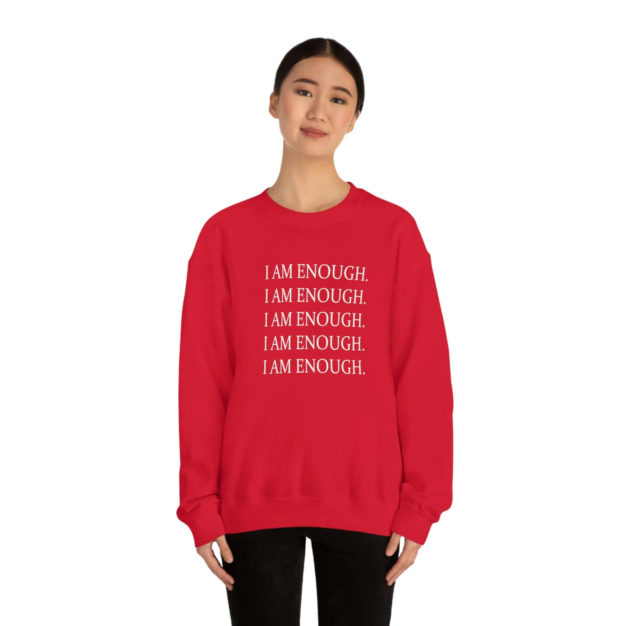 FYD Unisex Sweatshirt I am enough graphic print