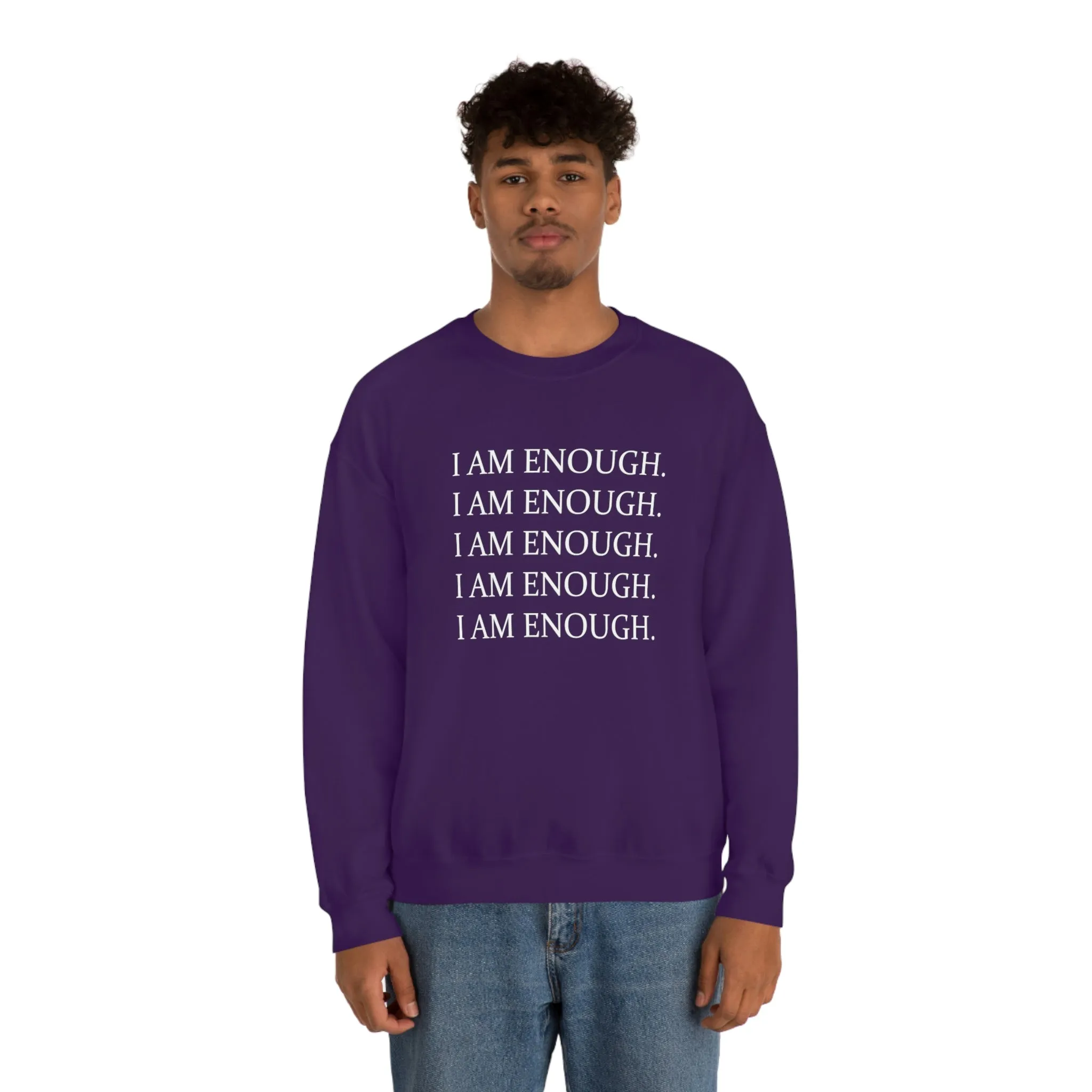 FYD Unisex Sweatshirt I am enough graphic print