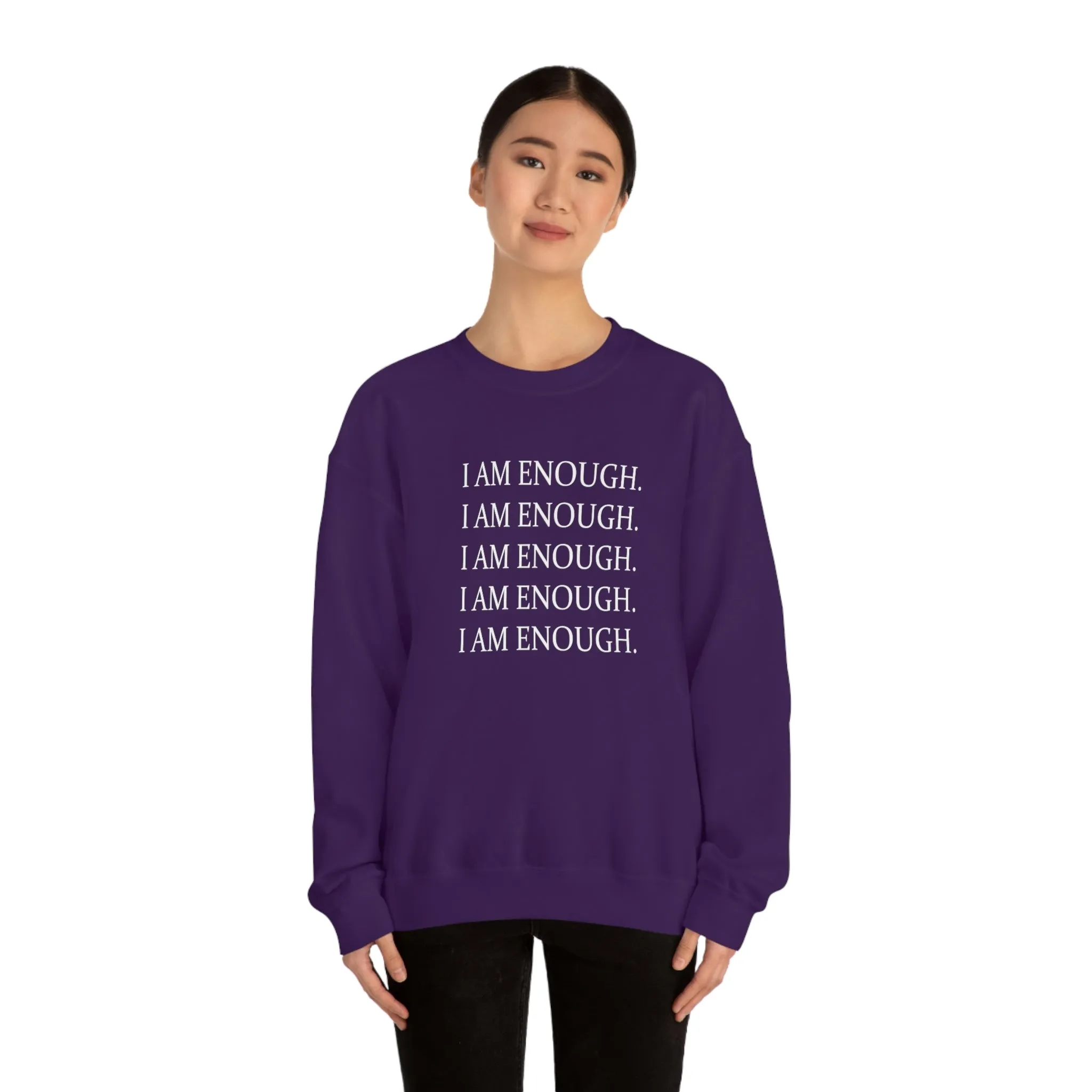 FYD Unisex Sweatshirt I am enough graphic print