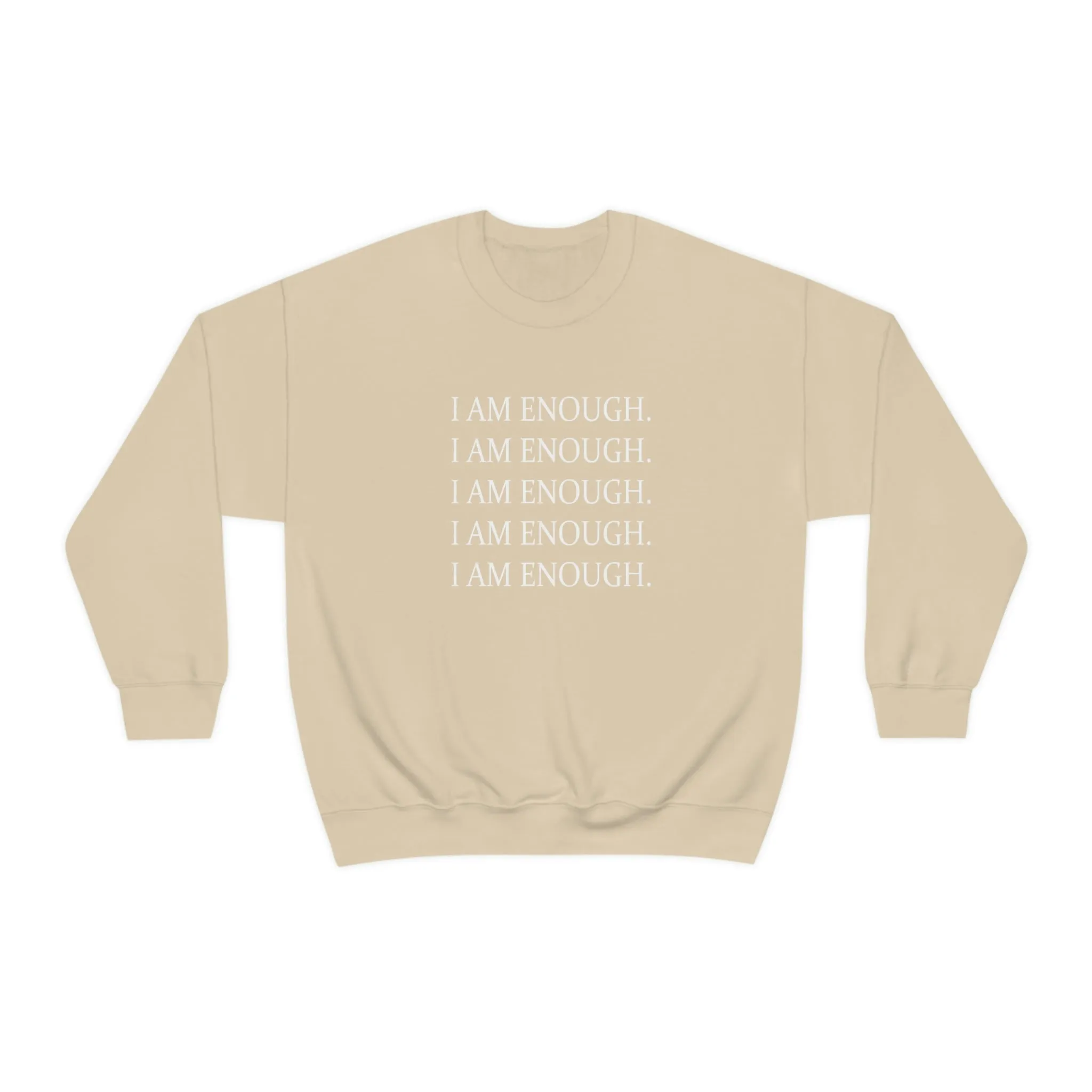FYD Unisex Sweatshirt I am enough graphic print