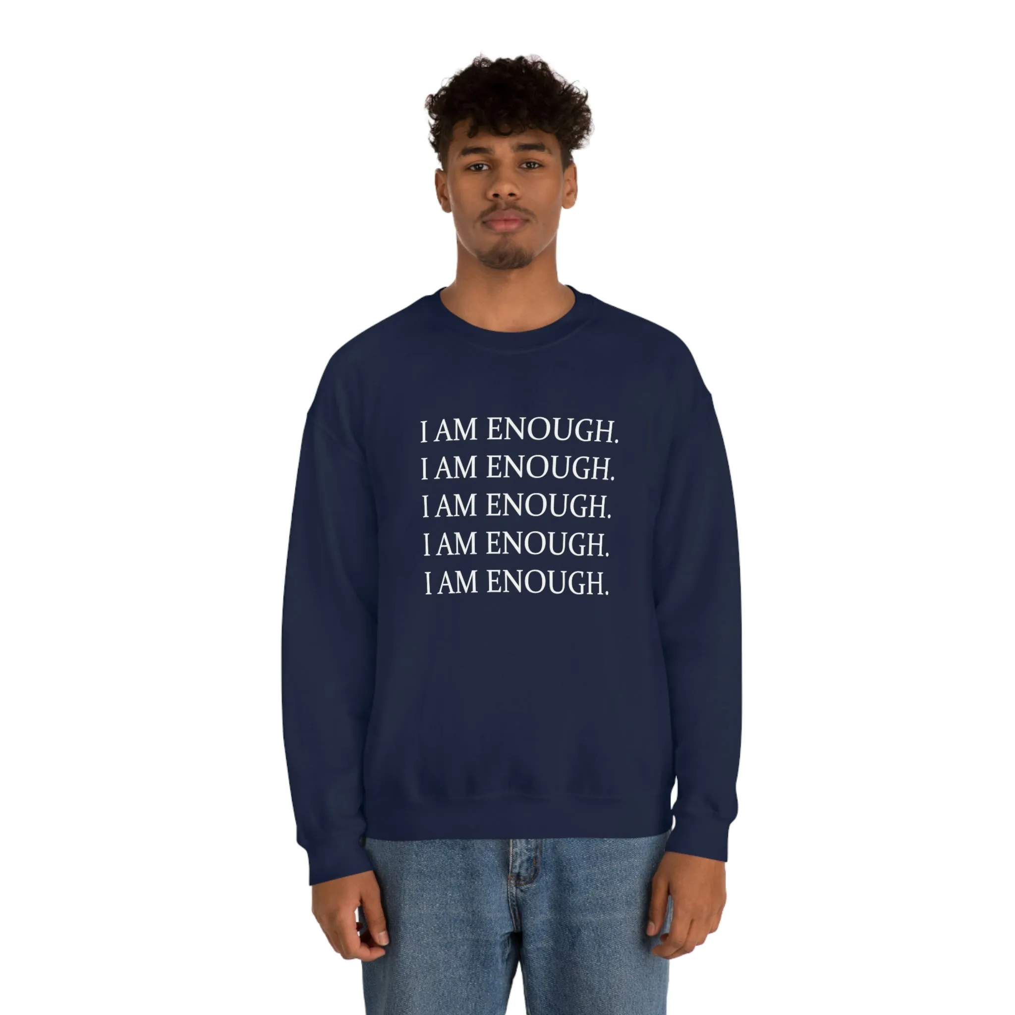 FYD Unisex Sweatshirt I am enough graphic print