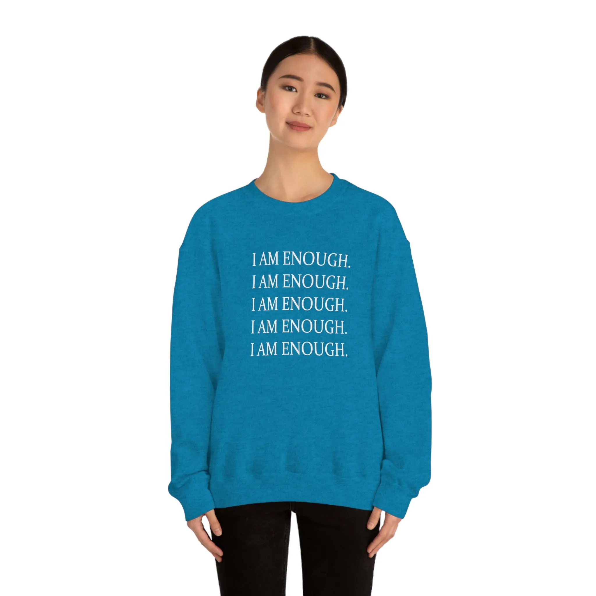 FYD Unisex Sweatshirt I am enough graphic print
