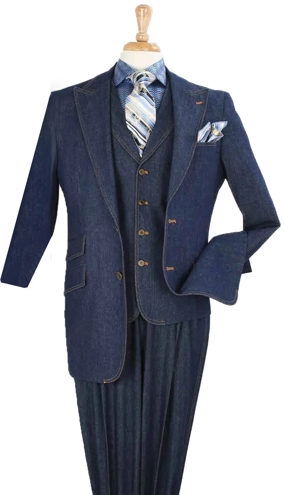 Iconic DEN-1-BLU Mens Suit