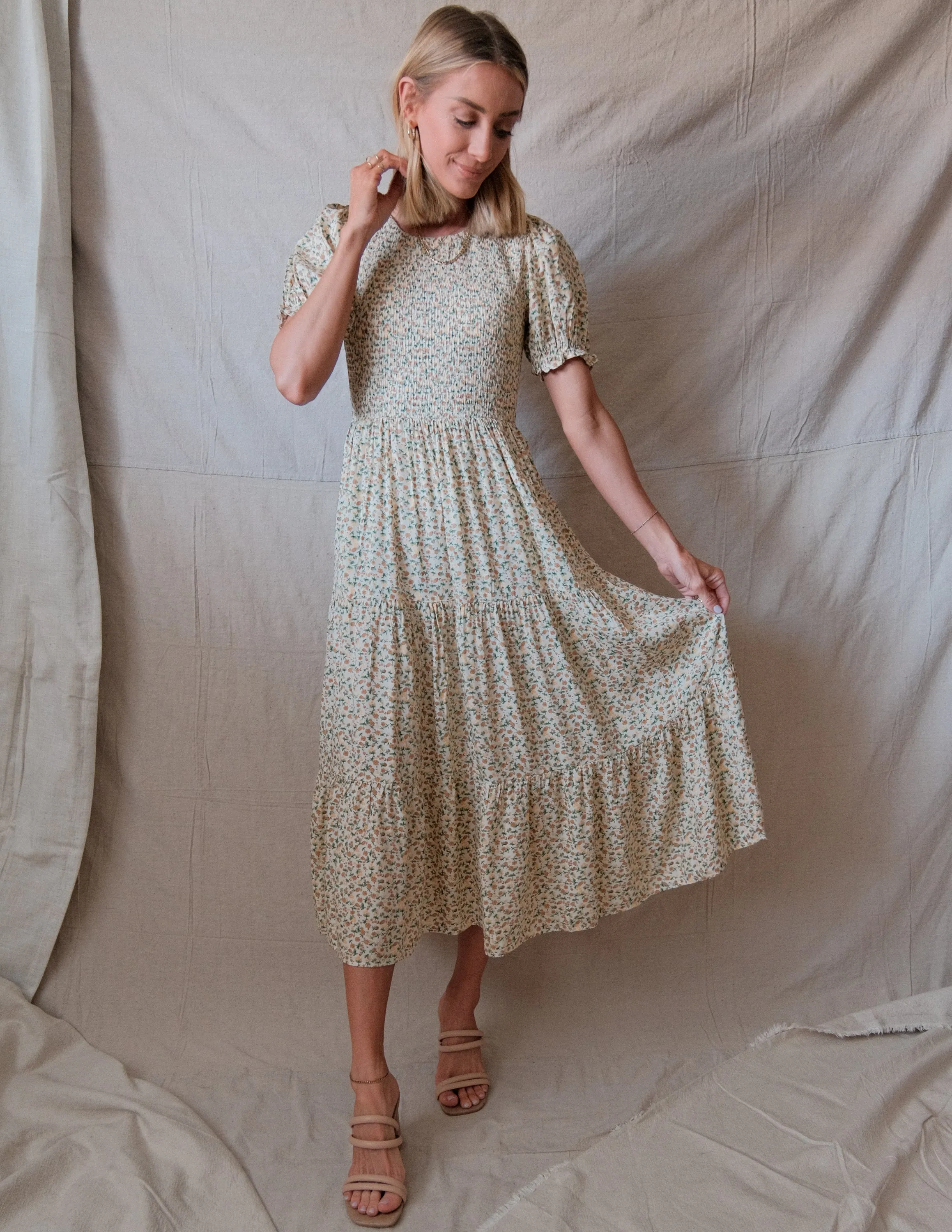 Lauralee Floral Midi Dress