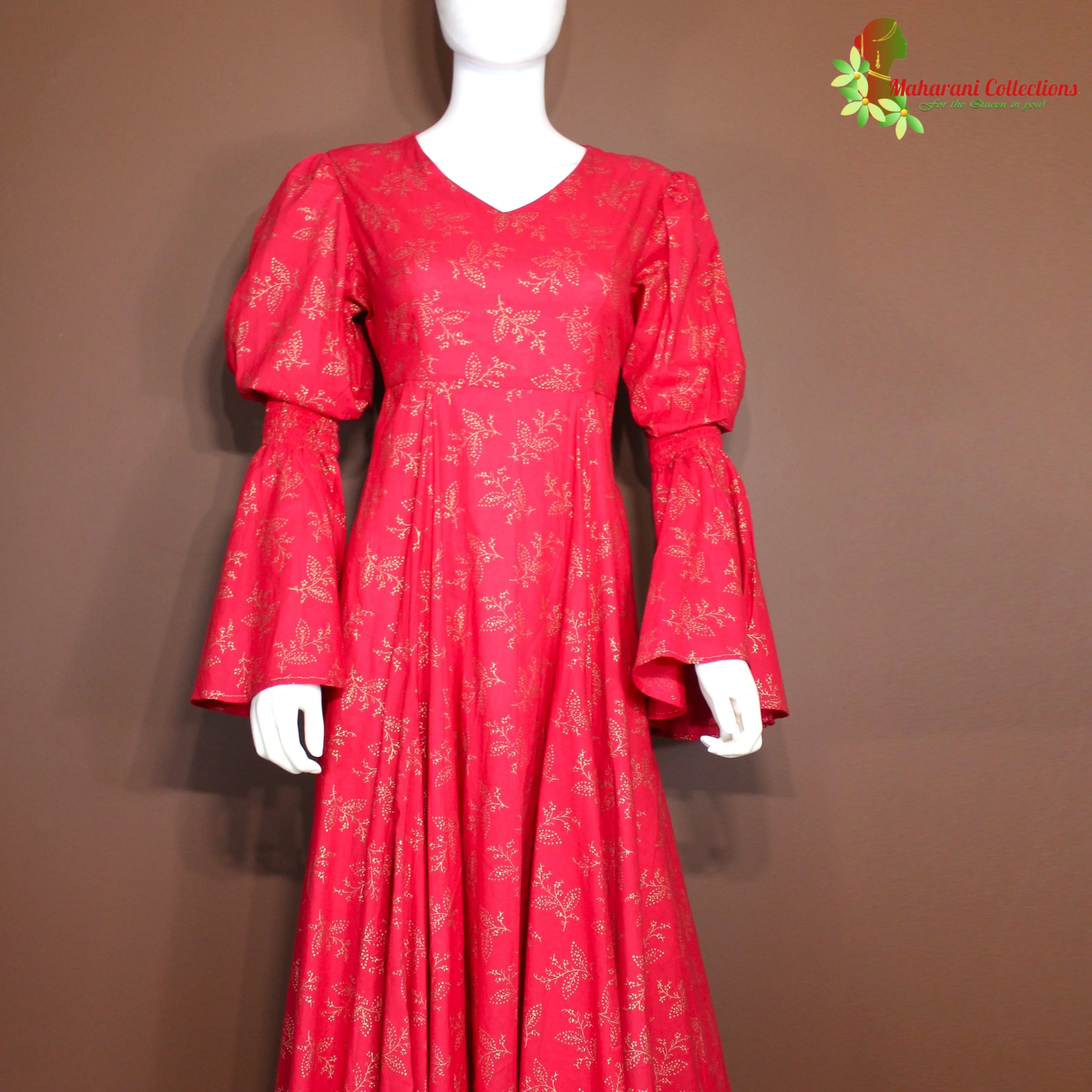 Maharani's Long Evening Dress - Magenta (M)