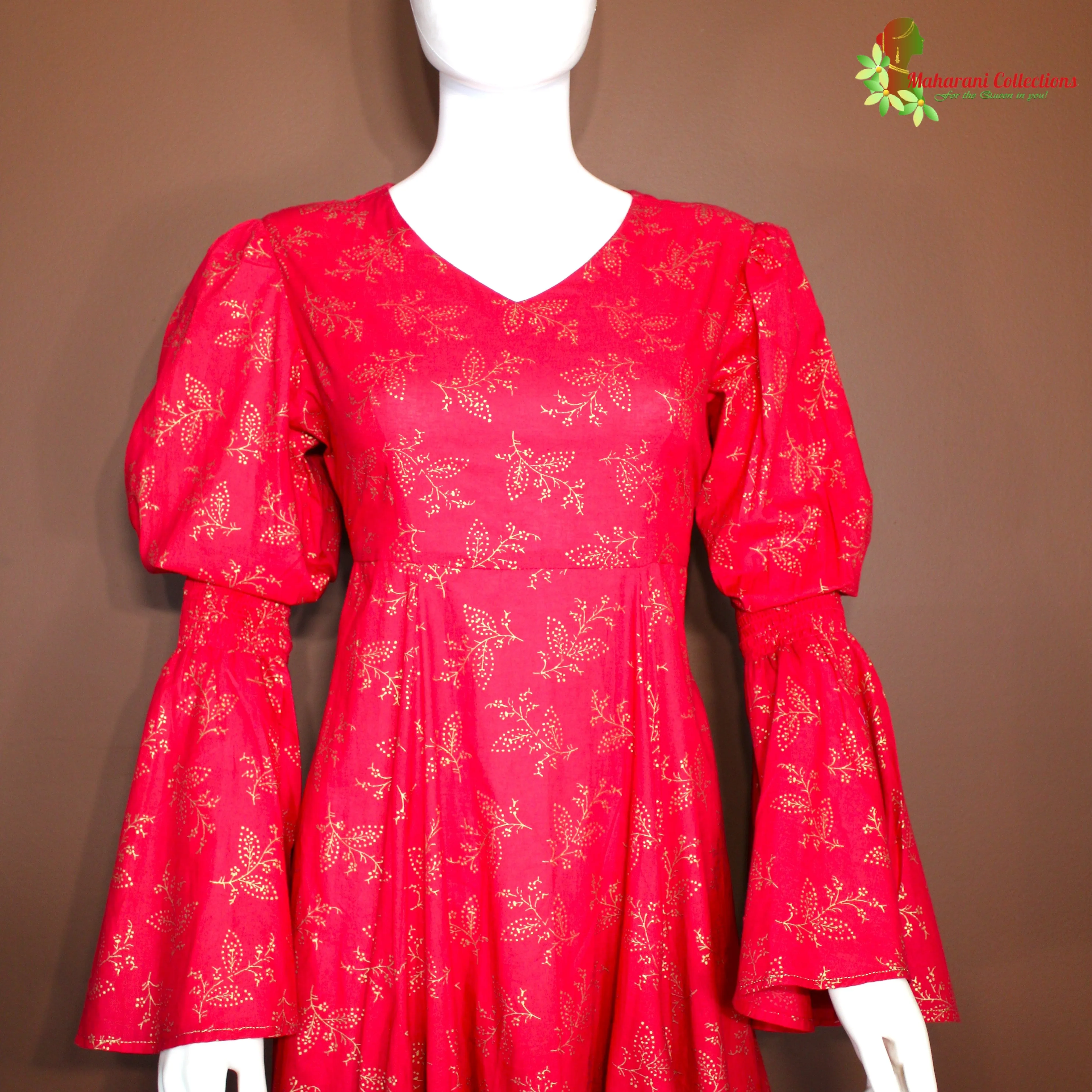 Maharani's Long Evening Dress - Magenta (M)