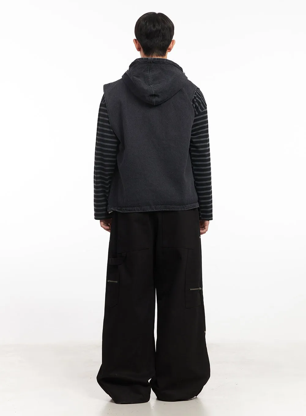 Men's Urban Denim Hooded Vest IM528